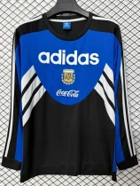 1994 Argentina Black blue Retro Hoody (无帽卫衣)
