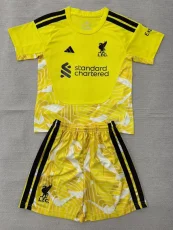 26-27 LIV Yellow Goalkeeper Kids Soccer Jersey
