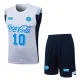 26-27 Napoli White Tank top and shorts suit #D26105