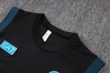 26-27 Napoli Black Tank top and shorts suit #D26102
