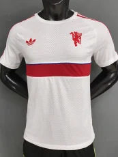 26-27 Man Utd White Casual Player Version Training Shirts
