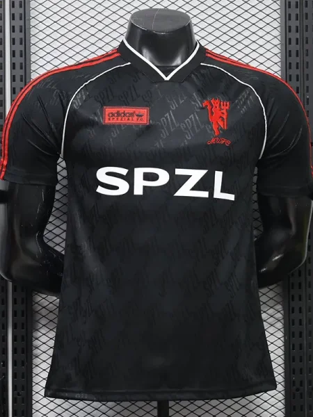 26-27 Man Utd Black Casual Player Version Training shirts (SPZL)