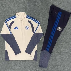 26-27 Club America Khaki Half Pull Tracksuit (Pants Have Pocket)(半拉链)