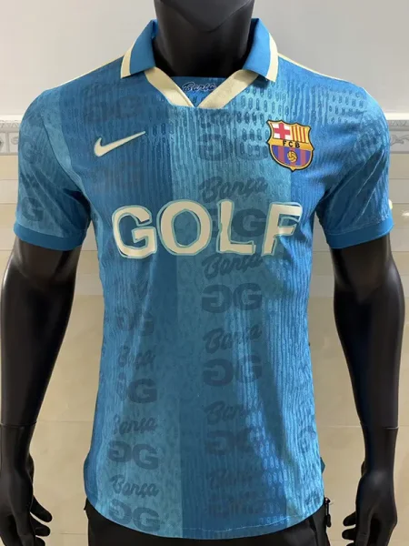 26-27 BAR Blue Joint Edition Player Version Soccer Jersey (金边)