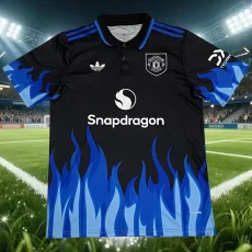 26-27 Man Utd Blue Special Edition Polo Short Sleeve
