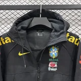 26-27 Brazil Black Outdoor Jackets #K8815冲锋衣