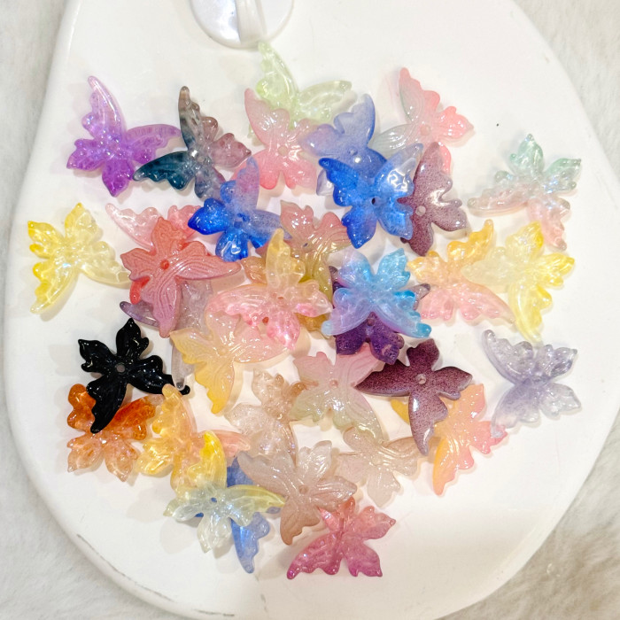 glass flower Beads