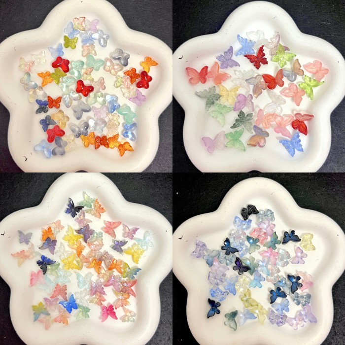glass flower Beads