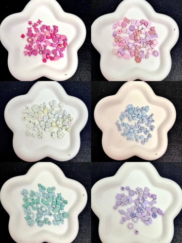 Alloy beads Mini Color Series
