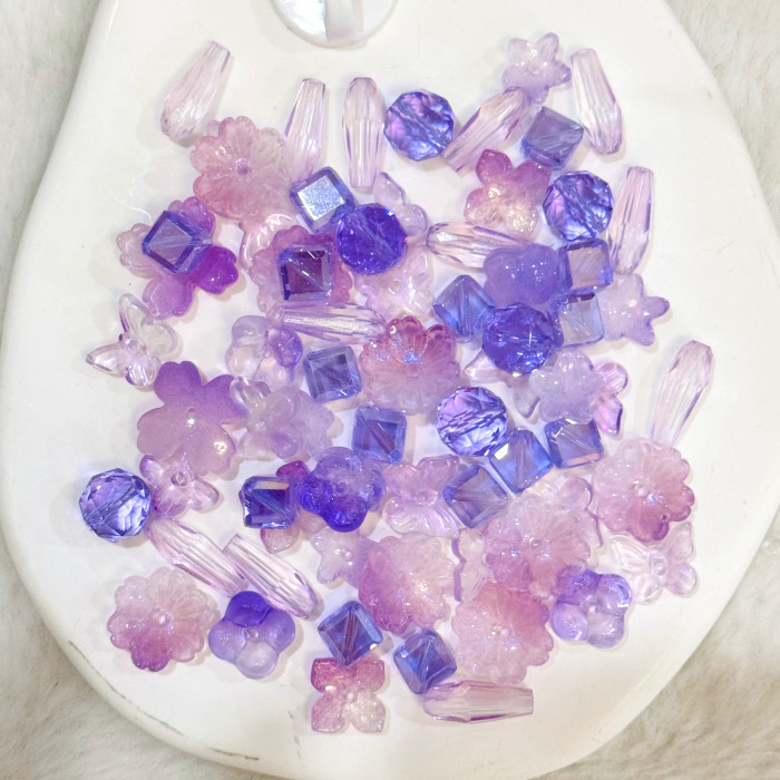 glass flower Beads
