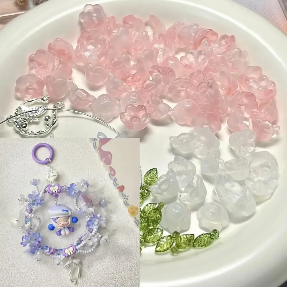 glass flower Beads