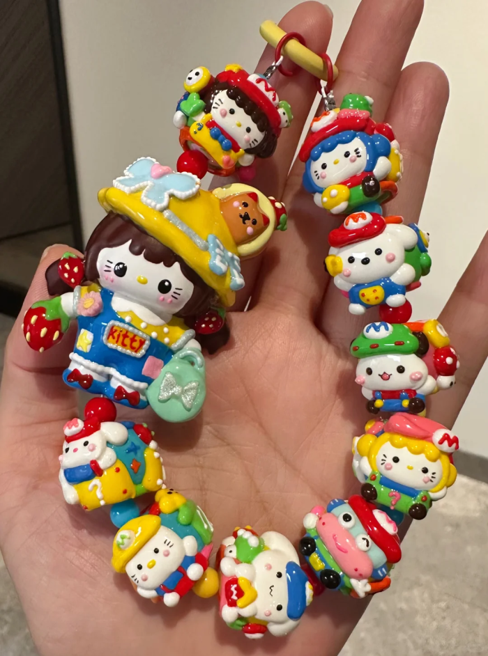 Character hand-painted beads