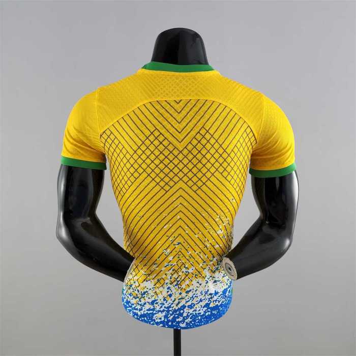 Player Version 2022 Brazil Special Edition Yellow Soccer Jersey