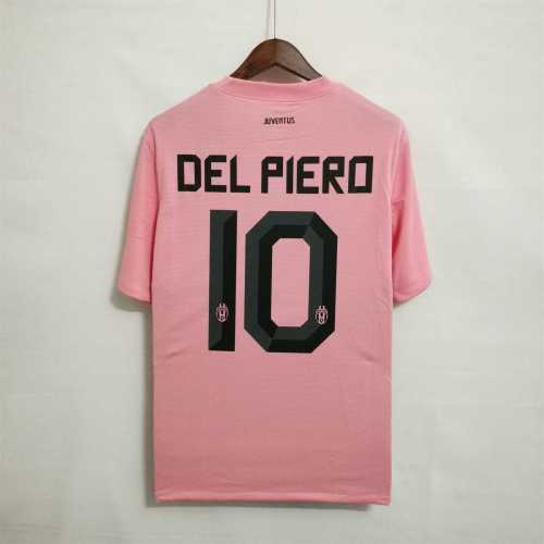 Retro Jersey 2011-2012 Juventus DEL PIERO 10 Away Pink Soccer Jersey