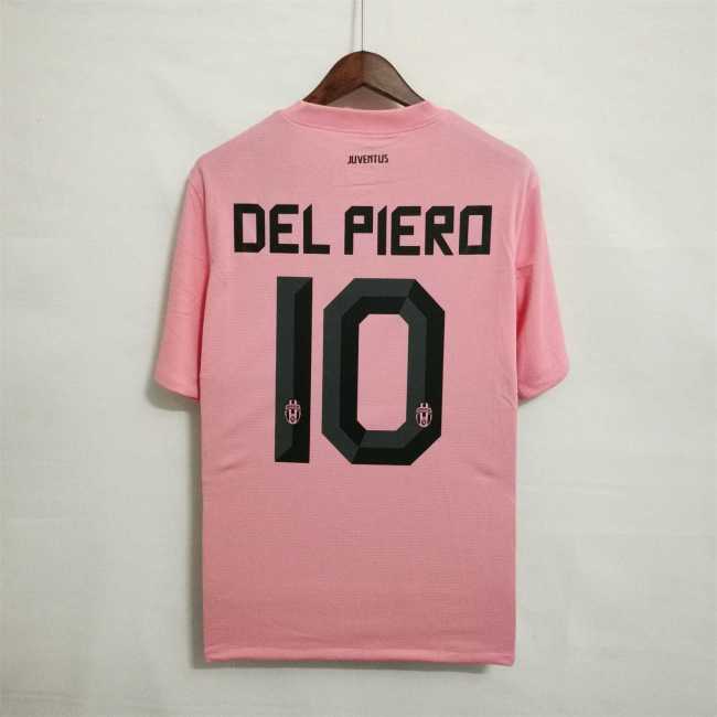 Retro Jersey 2011-2012 Juventus DEL PIERO 10 Away Pink Soccer Jersey