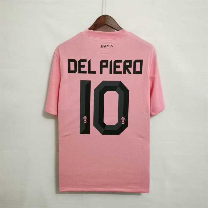 Retro Jersey 2011-2012 Juventus DEL PIERO 10 Away Pink Soccer Jersey