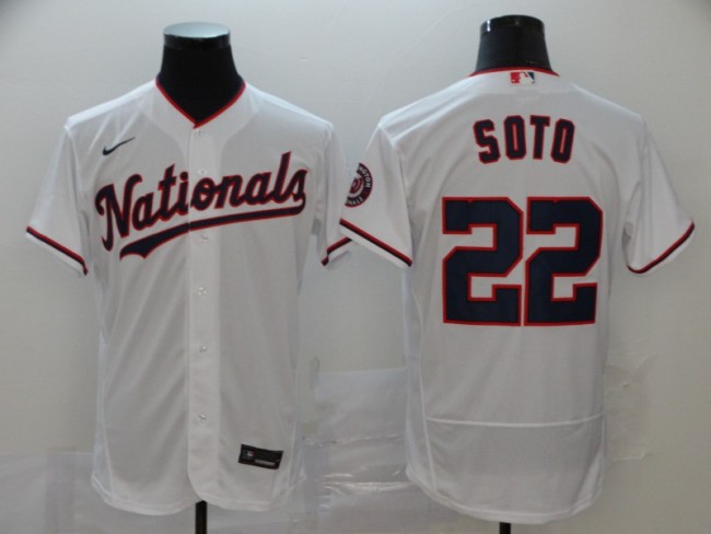 Washington Nationals 22 SOTO White Base Jersey
