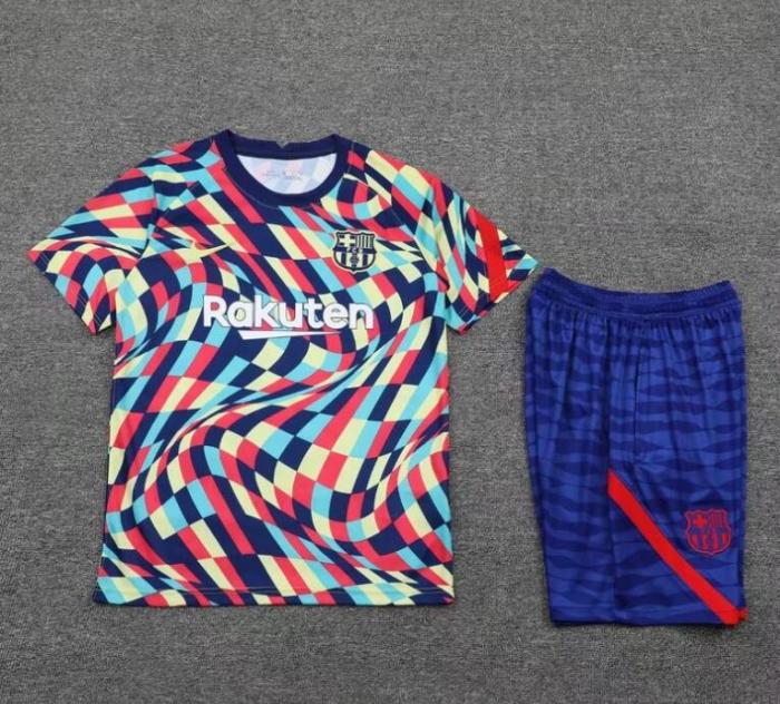 Adult Uniform Barcelona Training Soccer Jersey Shorts