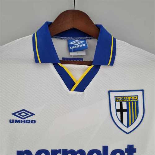 Retro Jersey 1993-1995 Parma Away White Soccer Jersey Vintage Football Shirt
