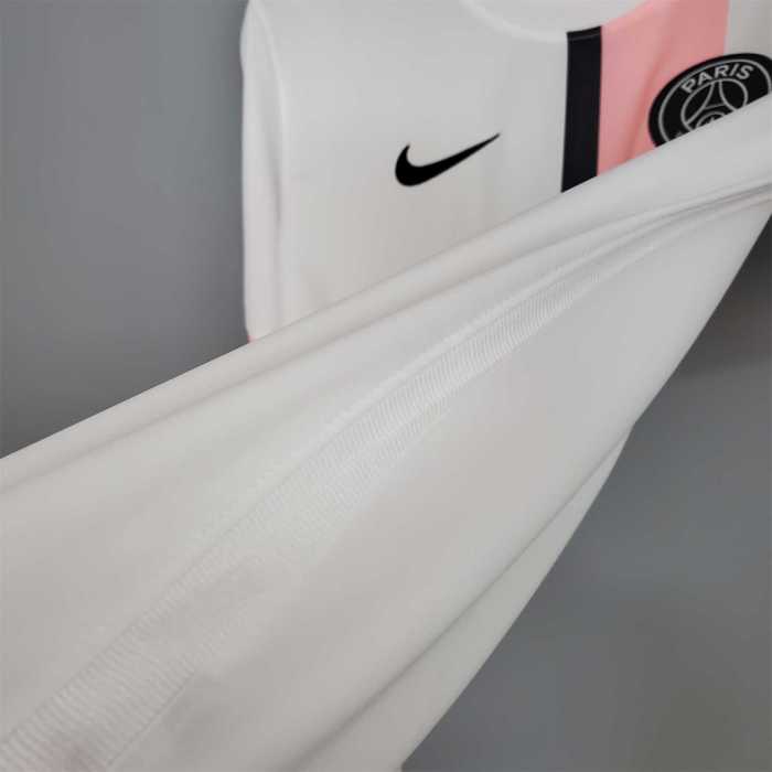 Retro Jersey 2021-2022 PSG Away White Soccer Jersey Vintage Paris Football Shirt
