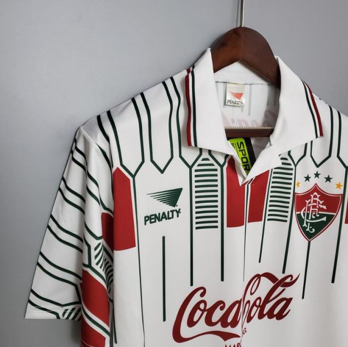 Retro Jersey 1989-1990 Fluminense Away White Soccer Jersey