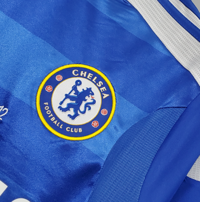 with Front Lettering Retro Jersey 2011-2012 Chelsea UCL Final Home Soccer Jersey Vintage Football Shirt