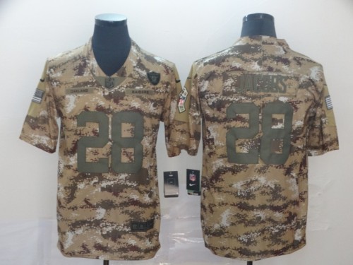 Oakland Raiders 28 JACOBS Camo NFL Jersey