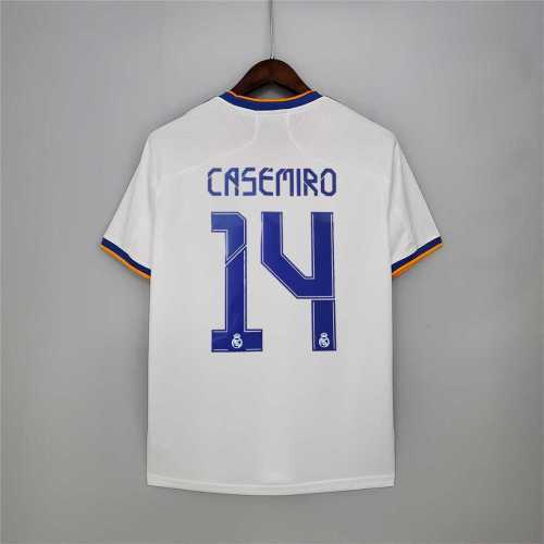 Retro Jersey 2021-2022 Real Madrid CASEMIRO 14 Home Soccer Jersey