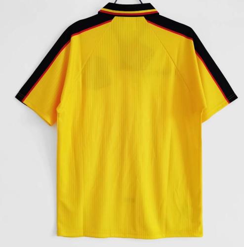 Retro Jersey 1996-1998 Scotland Away Yellow Soccer Jersey Vintage Football Shirt