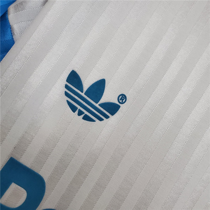 Retro Jersey Marseille 1990-1991 Home White Soccer Jersey