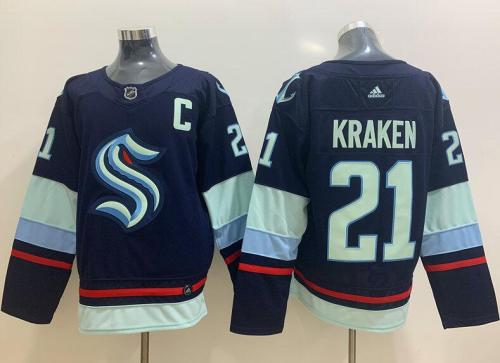 Seattle Kraken 21 Kraken Navy Jersey