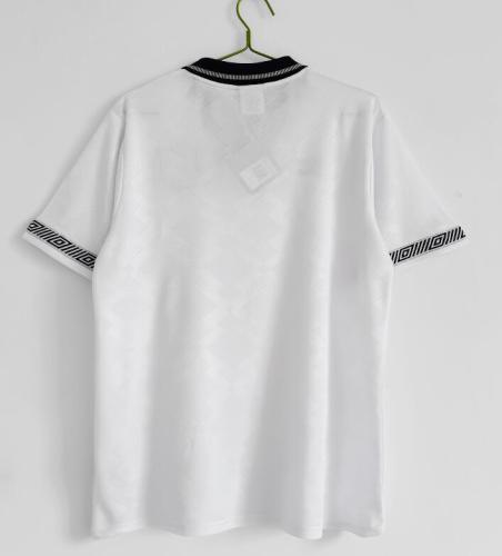 Retro Jersey 1990 England Home White Soccer Jersey Vintage Football Shirt
