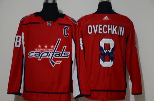 Washington Capitals 8 OVECHKIN Red Fashion Jersey
