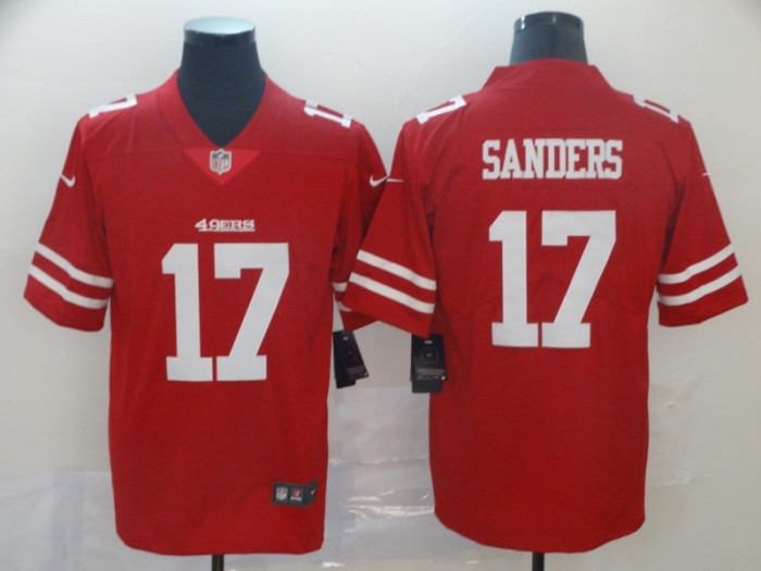 San Francisco 49ers 17 Emmanuel Sanders Red Vapor Untouchable Limited Jesey