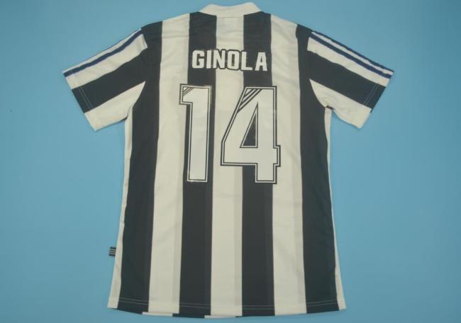 Retro Jersey 1995-1997 Newcastle United 14 GINOLA Home Soccer Jersey