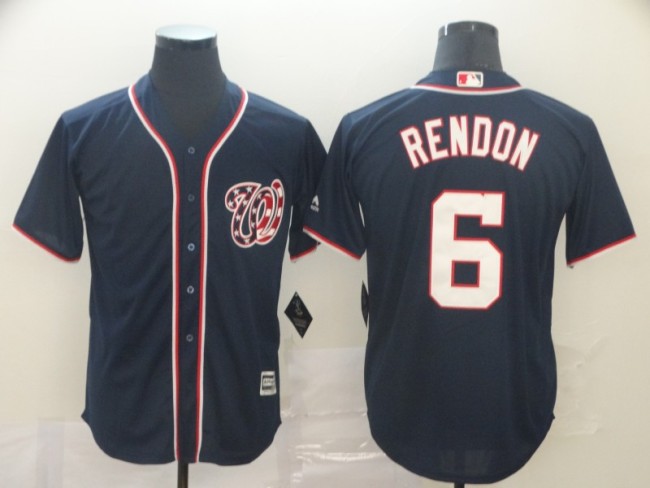 Washington Nationals 6 Anthony Rendon Navy Cool Base Jersey