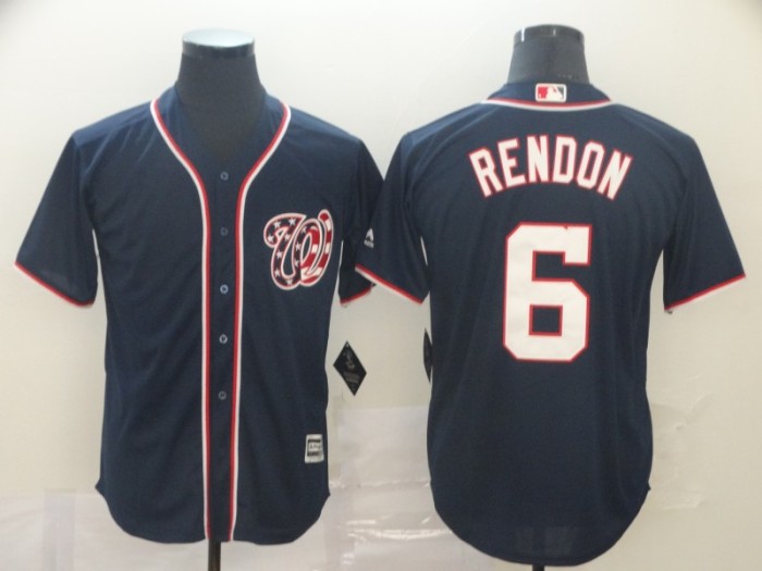 Washington Nationals 6 Anthony Rendon Navy Cool Base Jersey