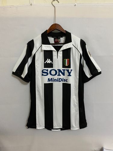 Retro Jersey Juventus 1997-1998 ZIDANE 21 Home Soccer Jersey Vintage Football Shirt