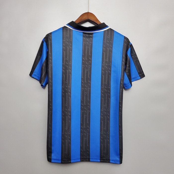 Retro Jersey 1997-1998 Inter Milan Home Soccer Jersey Vintage Football Shirt