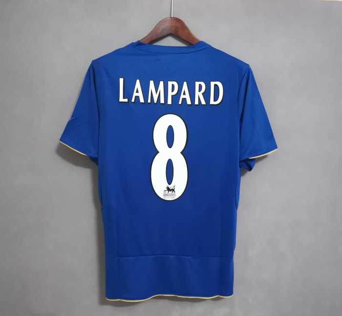 Retro Jersey 2005-2006 Chelsea 8 LAMPARD 100 Years Centenay Home Soccer Jersey