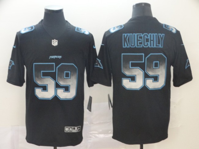 Carolina Panthers #59 KUECHLY Black/Blue NFL Jersey
