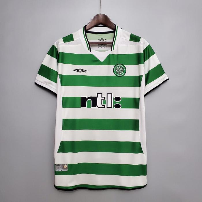 Retro Jersey 2001-2003 Celtic Home Soccer Jersey Vintage Football Shirt