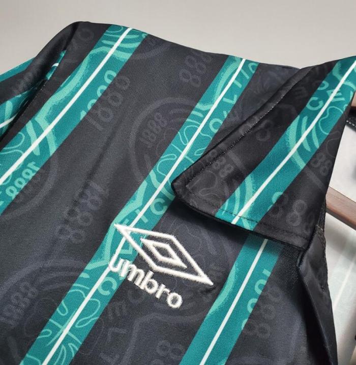 Retro Jersey 1992-1993 Celtic Away Blue/Black Soccer Jersey