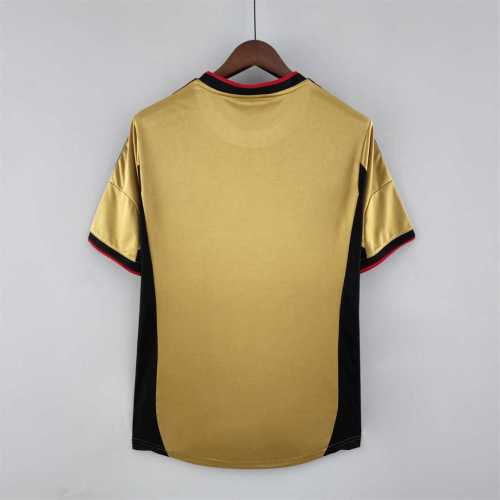 Retro Jersey 2013-2014 AC Milan 3rd Away Gold Soccer Jersey Vintage Football Shirt