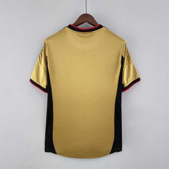 Retro Jersey 2013-2014 AC Milan 3rd Away Gold Soccer Jersey Vintage Football Shirt