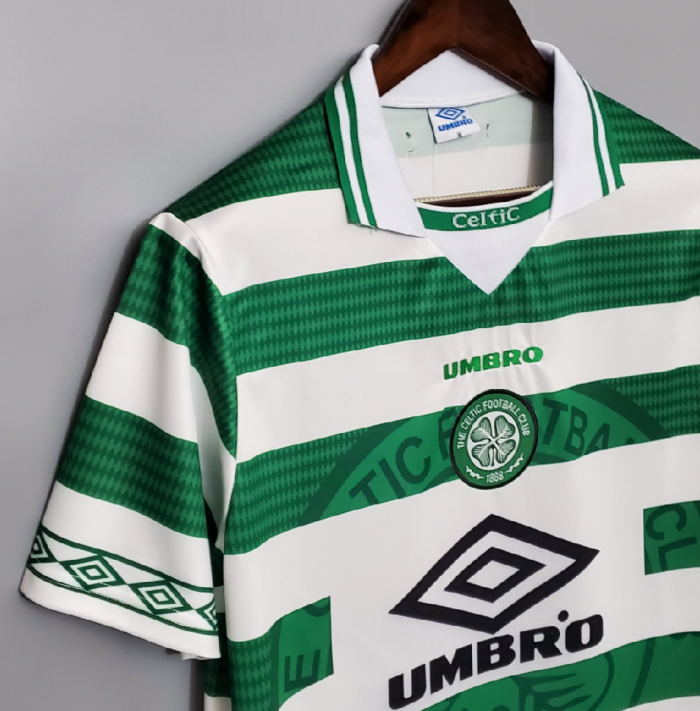 Retro Jersey 1998-1999 Celtic Home Soccer Jersey Vintage Football Shirt