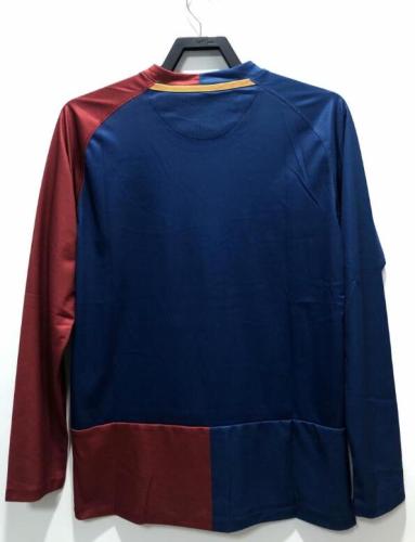 with Front Lettering Long Sleeve Retro Jersey 2008-2009 Barcelona UCL Final Home Vintage Soccer Jersey