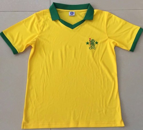 Retro Jersey 1980 Chelsea Away Yellow Soccer Jersey