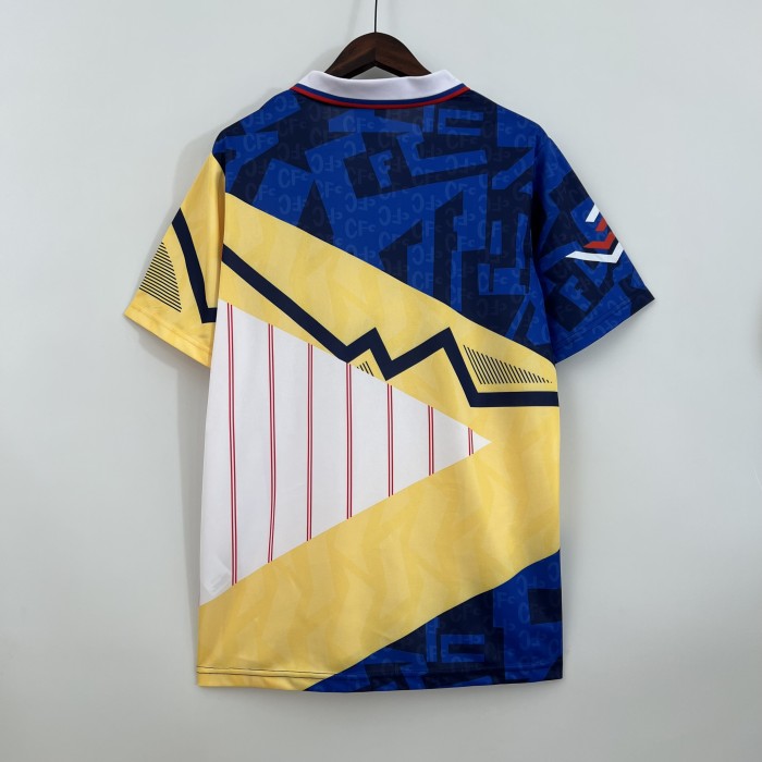 Retro Jersey 1990 Chelsea Blue/Yellow Soccer Jersey Vintage Football Shirt