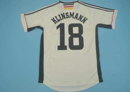 Retro Jersey 1998 Germany 18 KLINSMANN Home Soccer Jersey